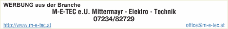 M-E-TEC e.U. Mittermayr - Elektro - Technik