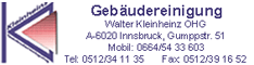 Werbung Gebäudereinigung Walter Kleinheinz OHG