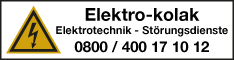 Werbung Elektro-kolak