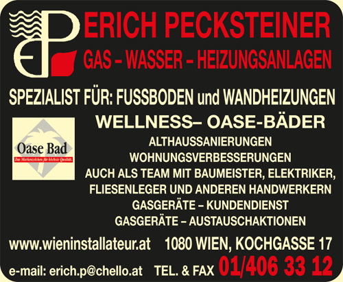 Vergrößern Werbung Pecksteiner Erich