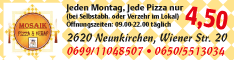Werbung Mosaik Pizza-Kebap