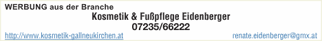 Kosmetik & Fußpflege Eidenberger - Öffnet neues Fenster Kosmetik & Fußpflege Eidenberger