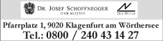 Werbung Schoffnegger Josef Dr