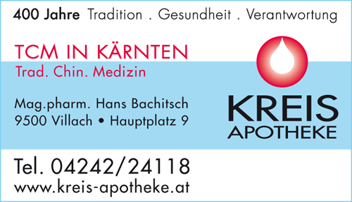 Werbung Kreis-Apotheke z goldenen Löwen Mag pharm Hans Bachitsch