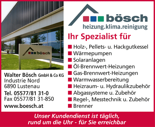 Werbung bösch, Walter Bösch GmbH & Co KG
