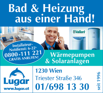 Vergrößern Werbung Lugar Installateur GesmbH