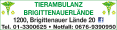 Werbung TIERAMBULANZ BRIGITTENAUERLÄNDE