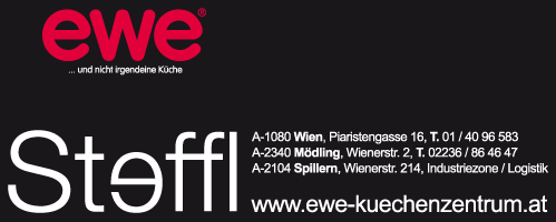 Werbung ewe Küchenzentrum Steffl