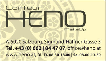 Vergrößern Werbung Coiffeur HENO