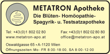 Vergrößern Werbung Metatron Apotheke