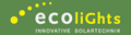 Logo ecoliGhts SOLARE BELEUCHTUNG GmbH Logo ecoliGhts SOLARE BELEUCHTUNG GmbH