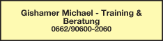Werbung Gishamer Michael - Training & Beratung