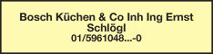 Werbung Bosch Küchen & Co Inh Ing Ernst Schlögl