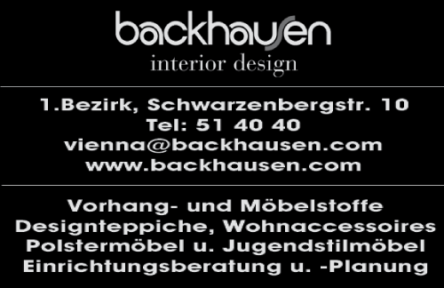 Vergrößern Werbung Backhausen interior textiles GmbH
