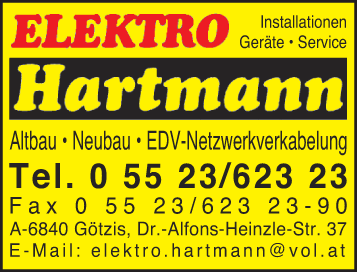 Vergrößern Werbung Elektro Hartmann