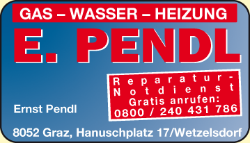 Werbung Pendl Ernst