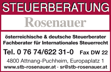Vergrößern Werbung Rosenauer österreichische & deutsche Steuerberater