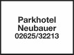 Logo Parkhotel Neubauer Logo Parkhotel Neubauer