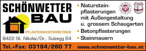 Werbung SCHÖNWETTER-BAU