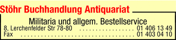 Vergrößern Werbung Stöhr Buchhandlung Antiquariat