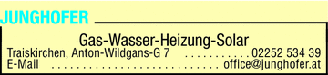 Vergrößern Werbung 1a Installateur - Junghofer Installationen GmbH