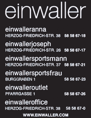Werbung Einwaller JOSEPH - Designer Fashion