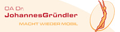 Logo Gründler Johannes OA Dr med univ Logo Gründler Johannes OA Dr med univ