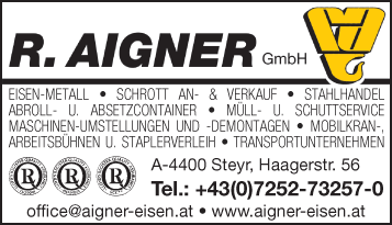 Vergrößern Werbung Aigner Rudolf GmbH