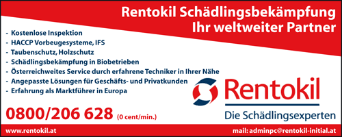 Rentokil Initial GmbH - Schädlingsbekämpfung - Wiener Neudorf