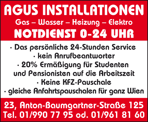 Werbung AGUS-Installationen