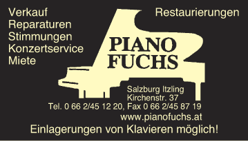 Werbung Piano Fuchs