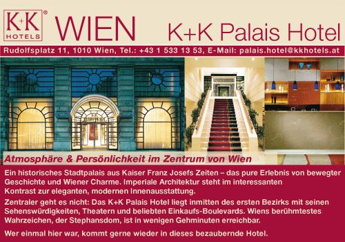 Werbung K+K Palais Hotel