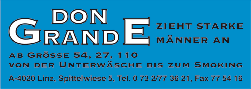 Vergrößern Werbung Don Grande zieht starke Männer an