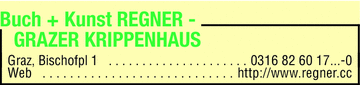 Werbung Regner Johann
