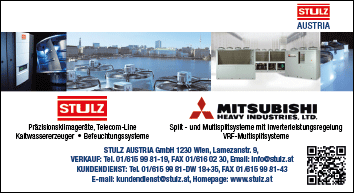 Werbung STULZ Austria Gesellschaft mbH - Cooling Solutions and Services