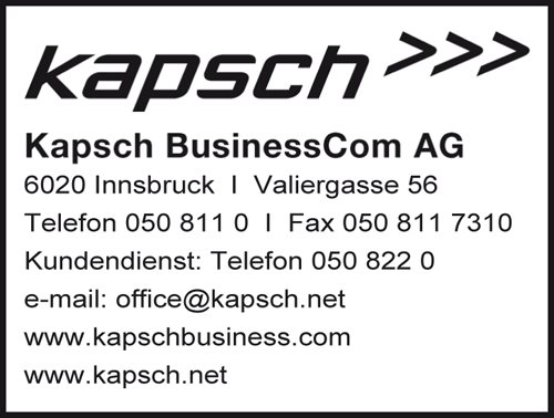 Werbung Kapsch BusinessCom AG