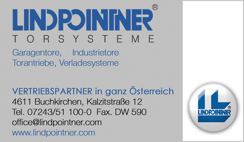 Werbung Lindpointner Torsysteme GmbH