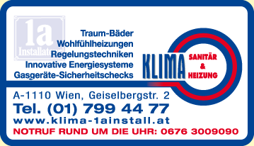 Werbung 1a Installateur - Klima GesmbH