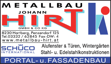 Vergrößern Werbung Metallbau Johann Hirt GmbH & Co KG
