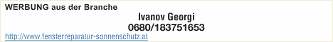 UNIVERSAL FENSTER SERVICE