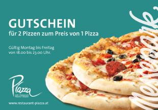 Werbung PIAZZA Restaurant-Pizzeria Werbung PIAZZA Restaurant-Pizzeria