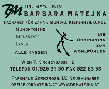 Vergrößern Werbung Matejka Barbara Dr