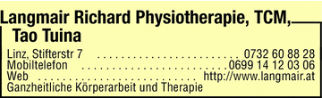Werbung Langmair Richard