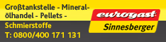 Werbung SINNESBERGER EUROTANK - Mineralölvertrieb u Großtankstelle
