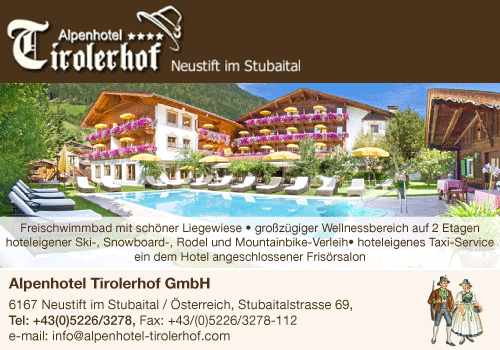 Werbung Alpenhotel Tirolerhof GmbH