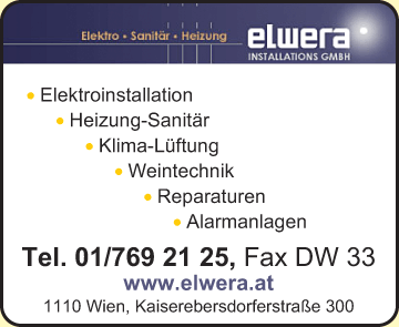 Vergrößern Werbung Elwera InstallationsgesmbH