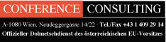 Werbung Conference Consulting Dolmetschdienste & Kongressberatung