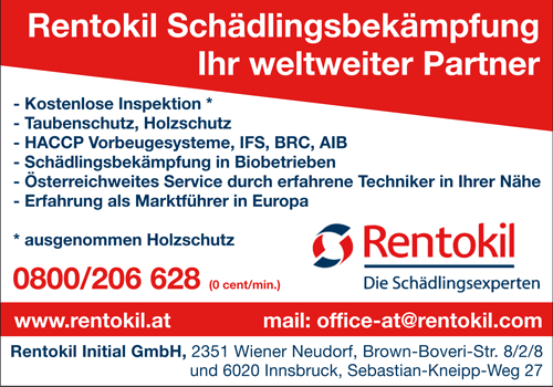 Vergrößern Werbung Rentokil Initial GmbH - Schädlingsbekämpfung