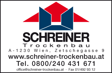 Werbung Schreiner Trockenbau GmbH
