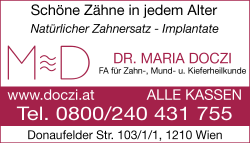Werbung Doczi Maria Dr